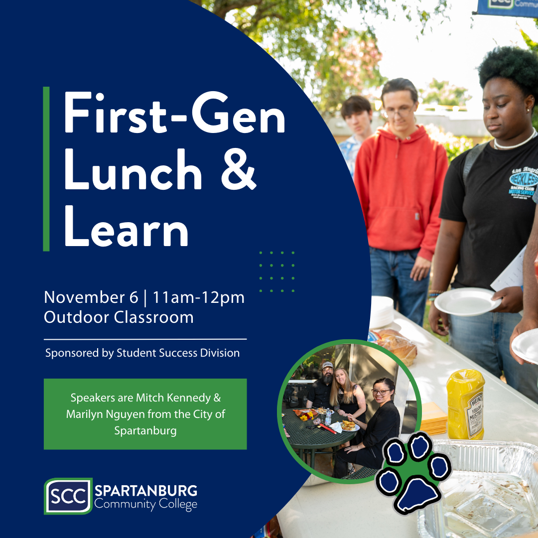 Graphic for the First-Gen Lunch and Learn
