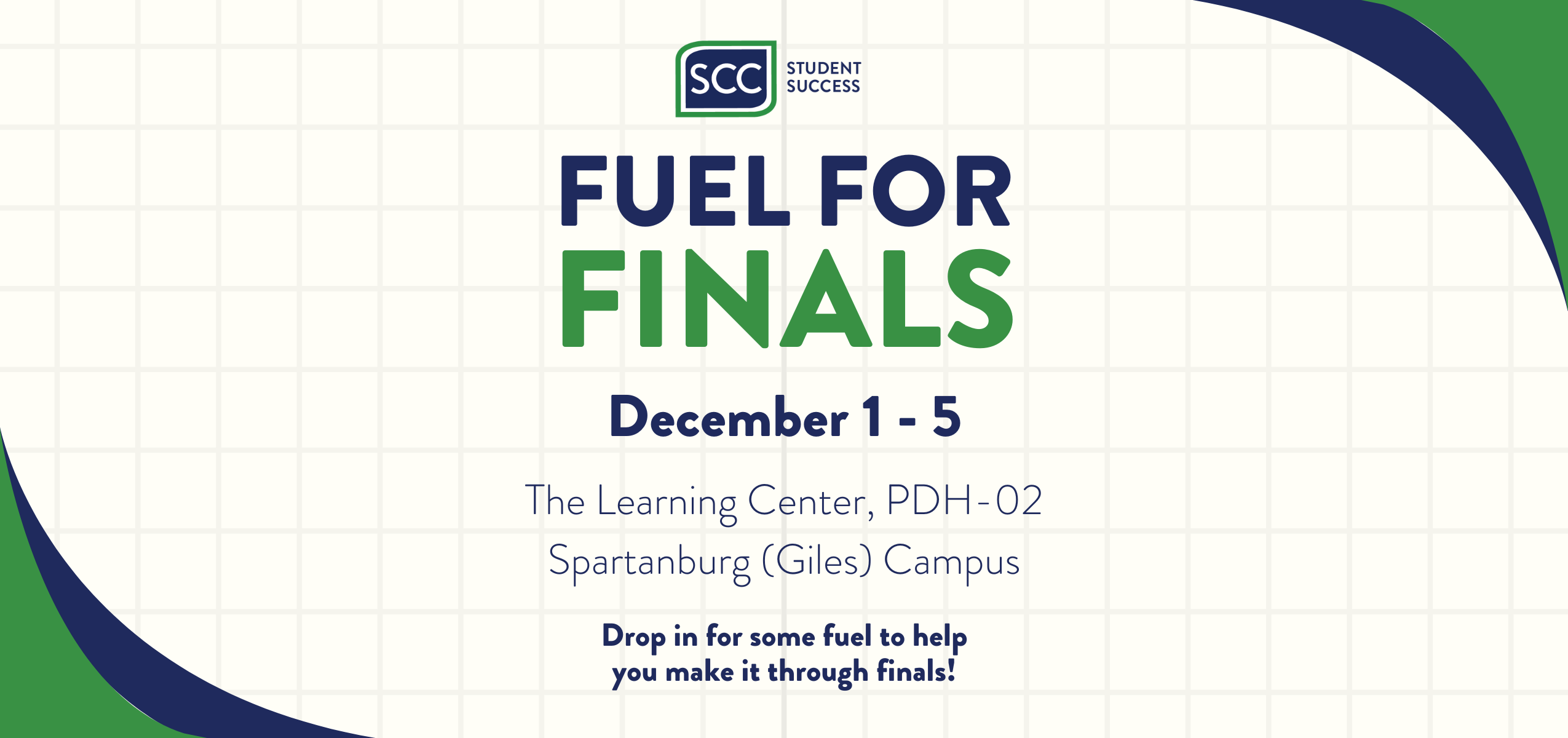 Graphic for Fuel for Finals - Dec 1-5