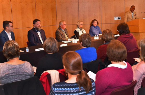 Panelists at SCC Elections 101 Lyceum lecture