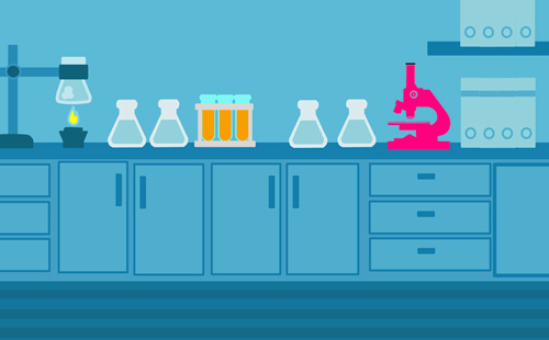 graphic illustration of laboratory